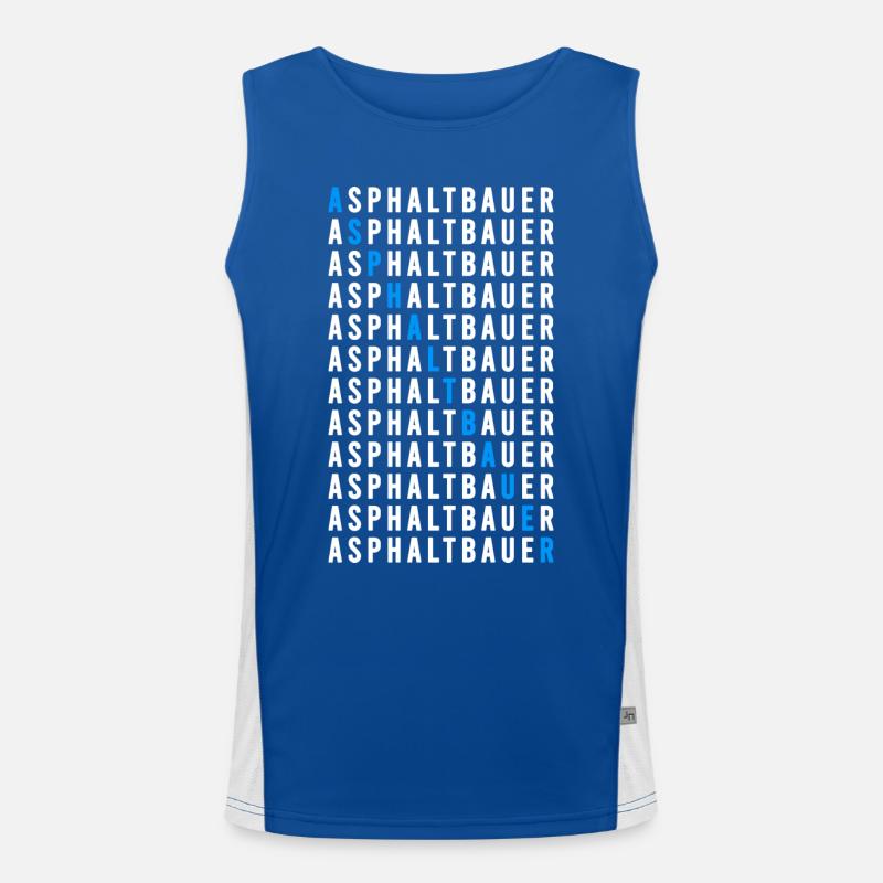 Asphaltbauer Funktionelles Kontrast-Tank Top für Männer 