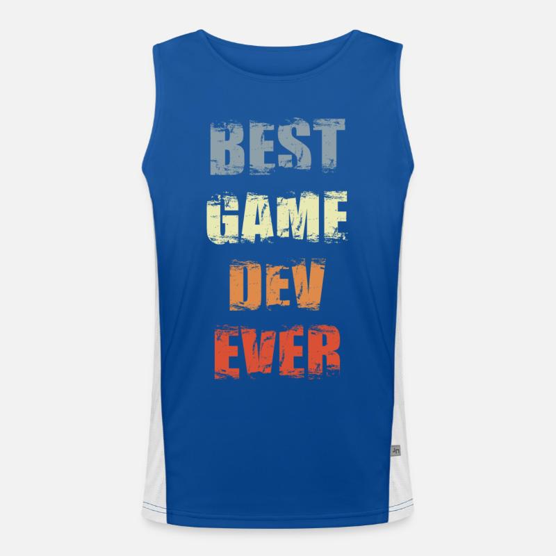 Motivation game development Men's Functional Contrast Tank Top 