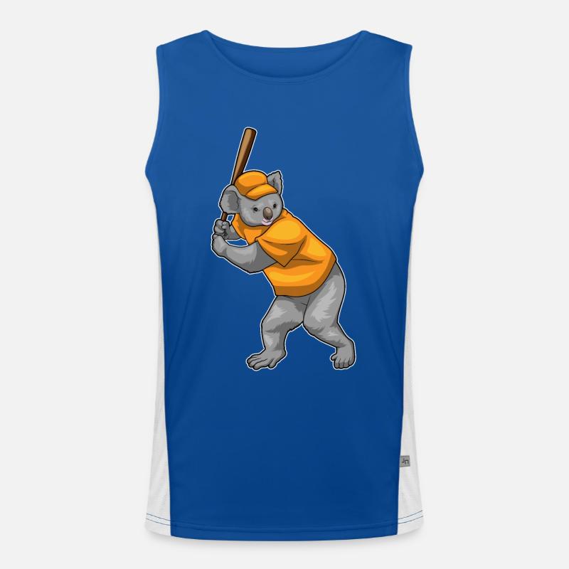 Batte de baseball Koala Débardeur respirant contrasté Homme 