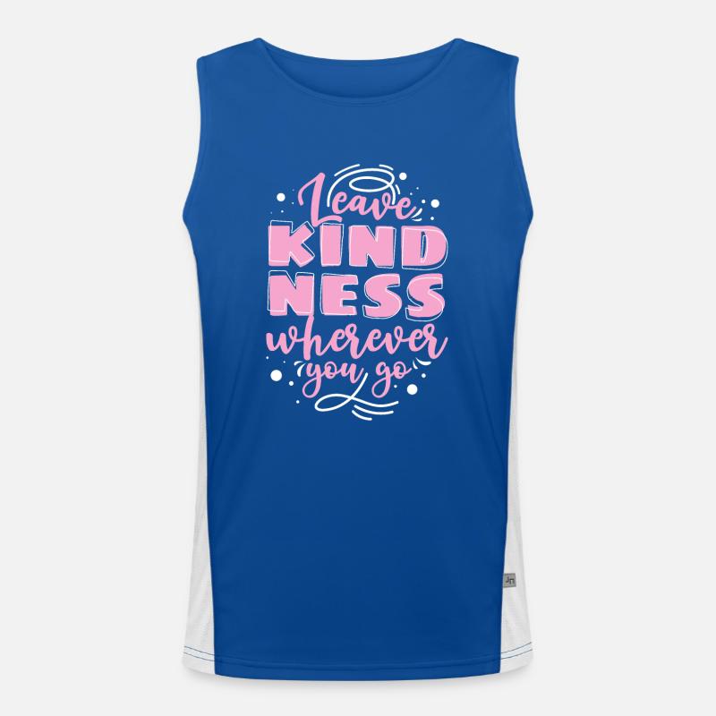 Freundlichkeit Statement Vorbild Geschenk Funktionelles Kontrast-Tank Top für Männer 