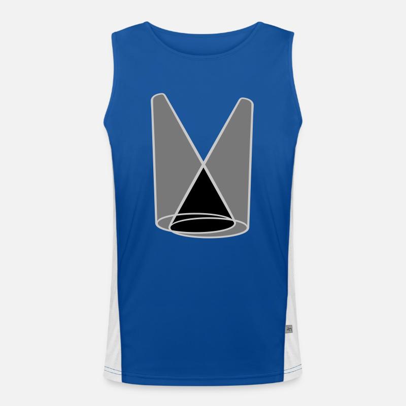 Stage 2 Spotlight Light Cone Men's Functional Contrast Tank Top 