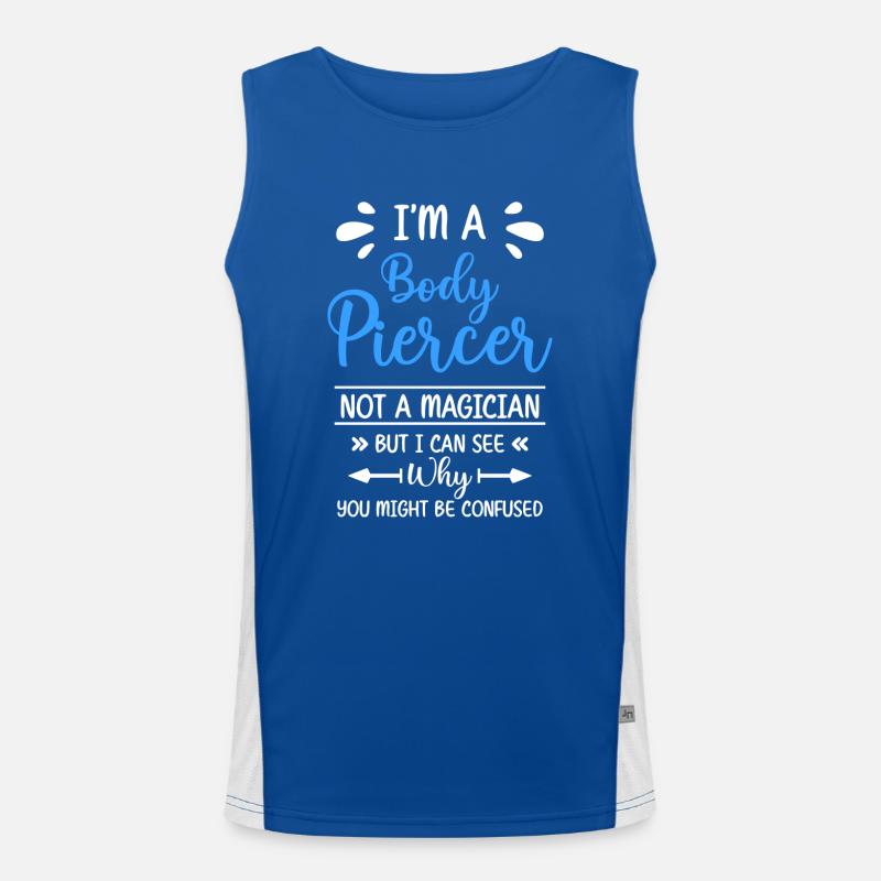 Piercer Körperschmuck Piercingstudio Funktionelles Kontrast-Tank Top für Männer 