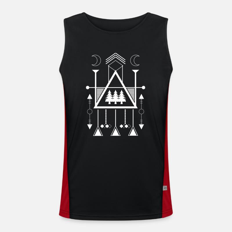 Icon Element Mystical - Men's Functional Contrast Tank Top - black/red