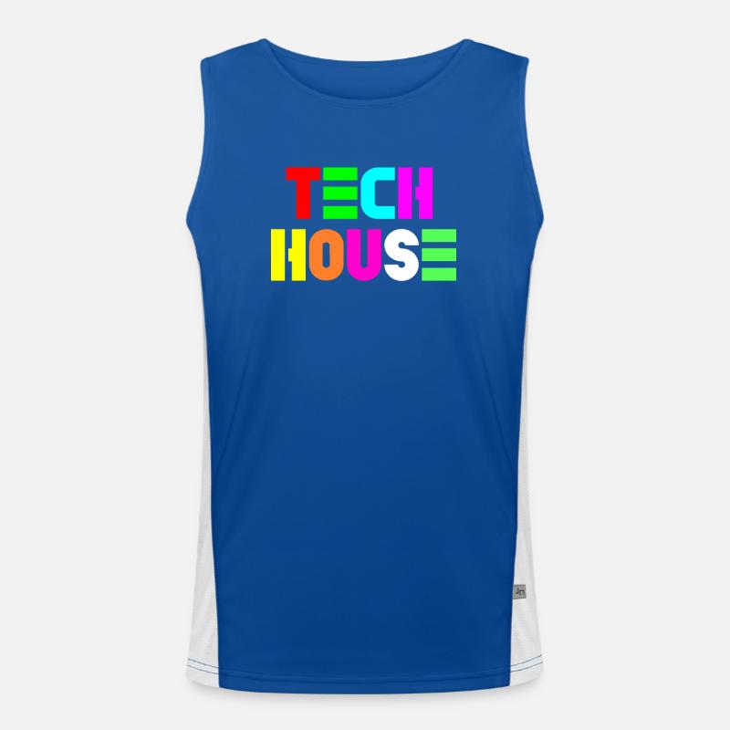 Tech-Haus Funktionelles Kontrast-Tank Top für Männer 