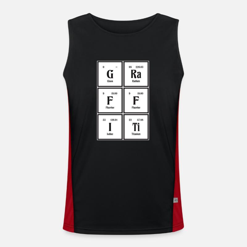 Graffiti-| Periodensystem der Elemente Funktionelles Kontrast-Tank Top für Männer 