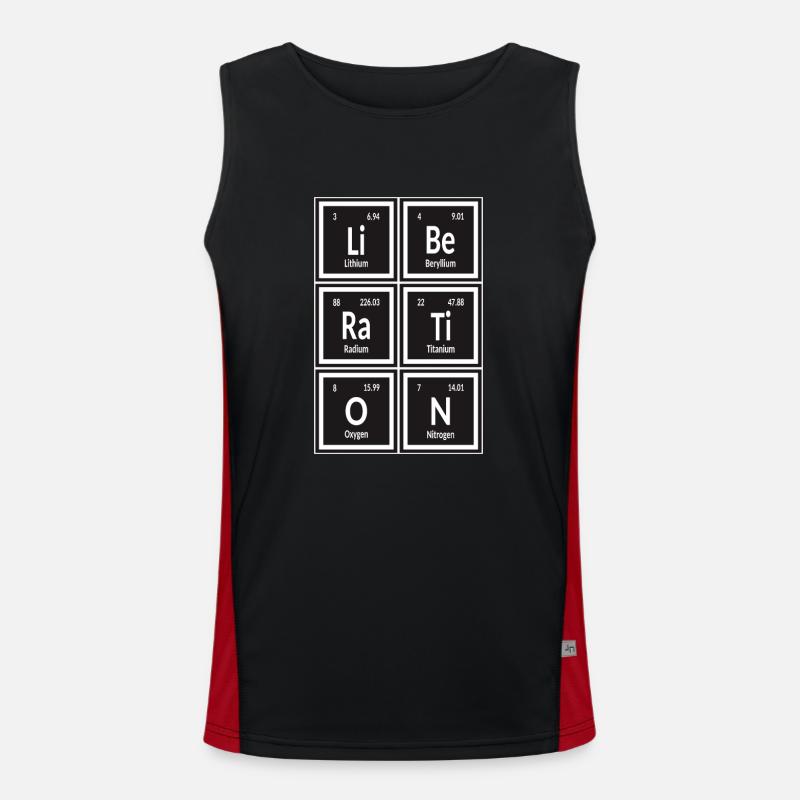 Befreiung - Periodensystem der Elemente Funktionelles Kontrast-Tank Top für Männer 
