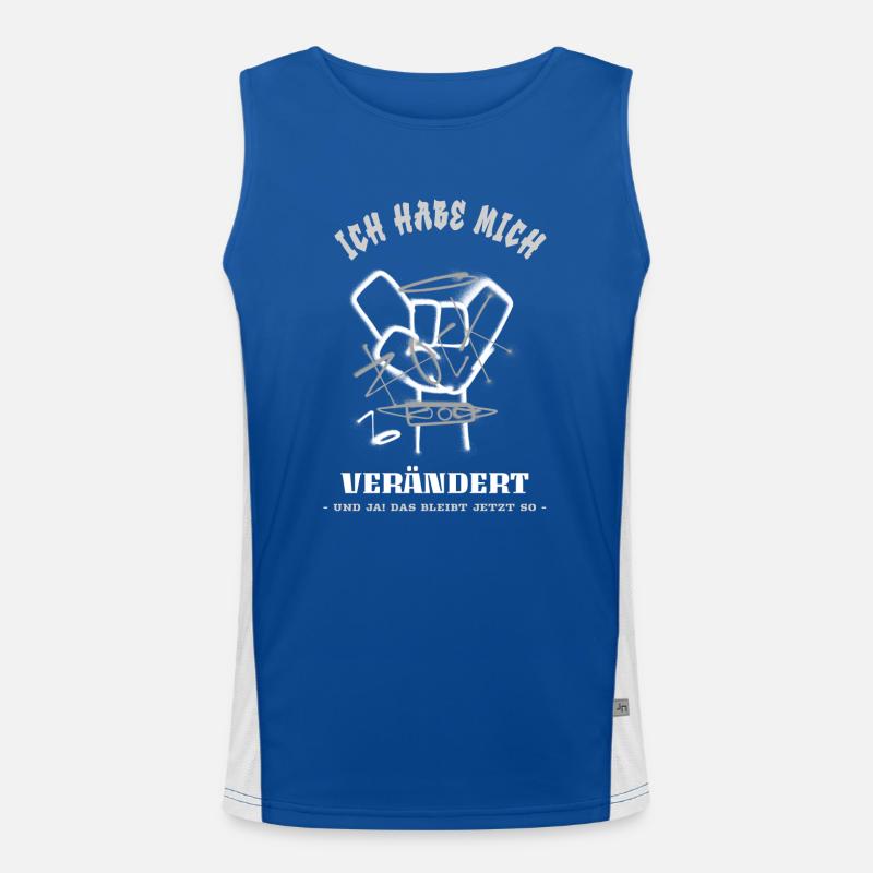 Ich bin jetzt die Beste Version Meinerselbst Funktionelles Kontrast-Tank Top für Männer 