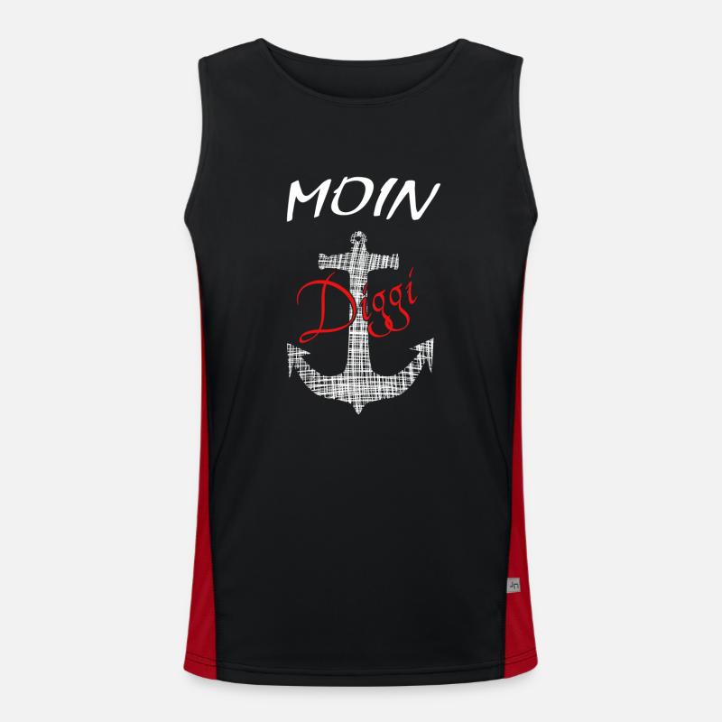 Anker Moin Diggi Funktionelles Kontrast-Tank Top für Männer 