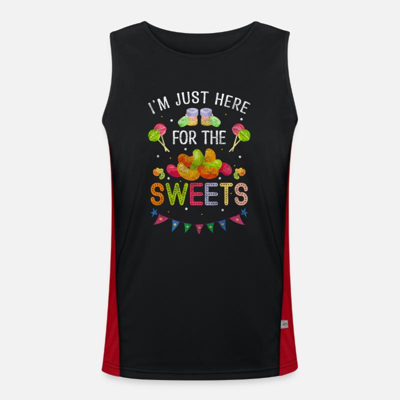 Süßigkeit Lecker Gebäck Funktionelles Kontrast-Tank Top für Männer 