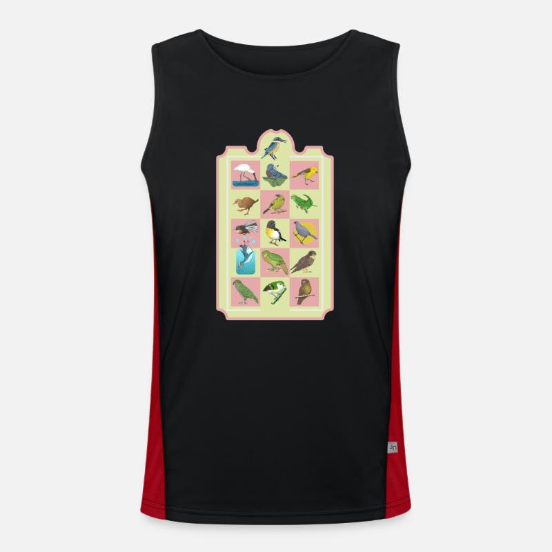 NZ BIRDS Men's Functional Contrast Tank Top 