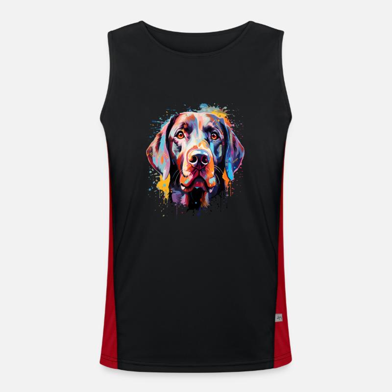 Labrador coloré Débardeur respirant contrasté Homme 
