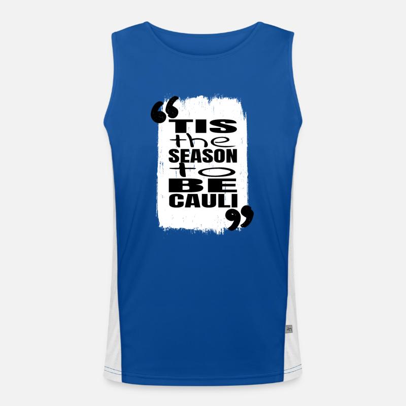 Bodybuilder Awesome Christmas Present Computer Men's Functional Contrast Tank Top 