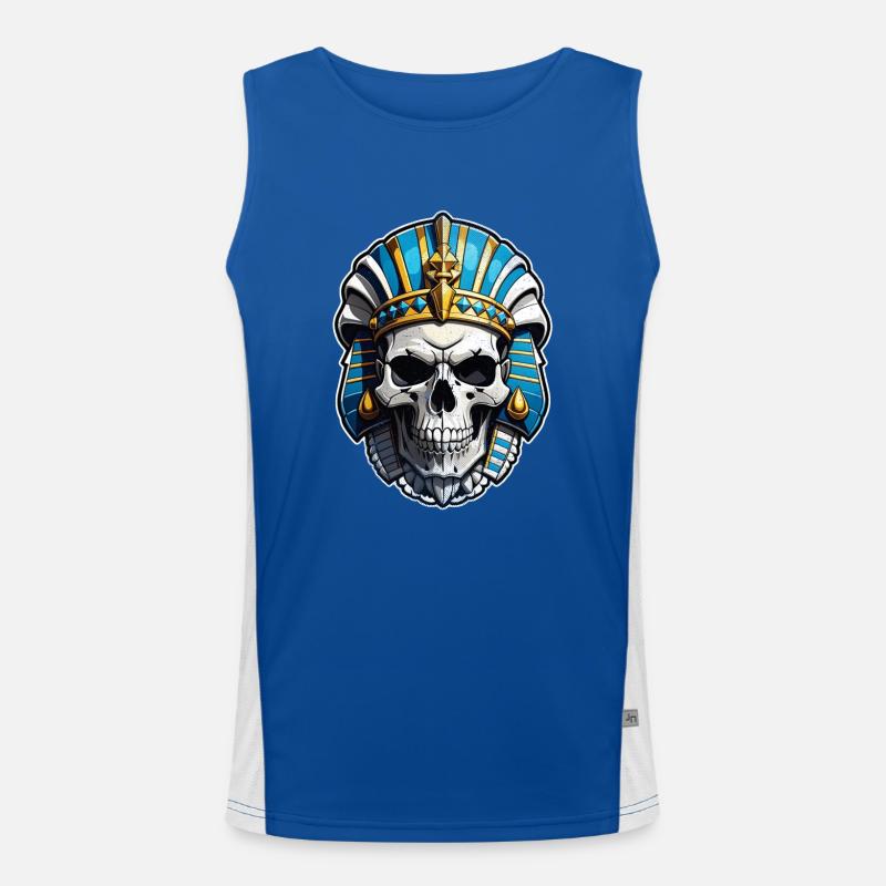 Pharaoh- Mummy - Egypt Men's Functional Contrast Tank Top 