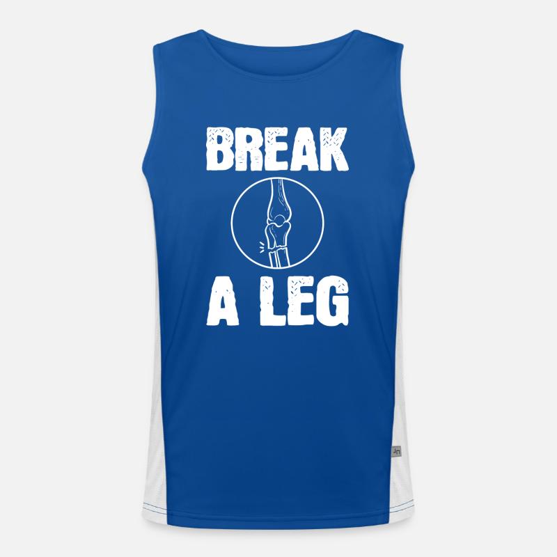 Broken leg Men's Functional Contrast Tank Top 