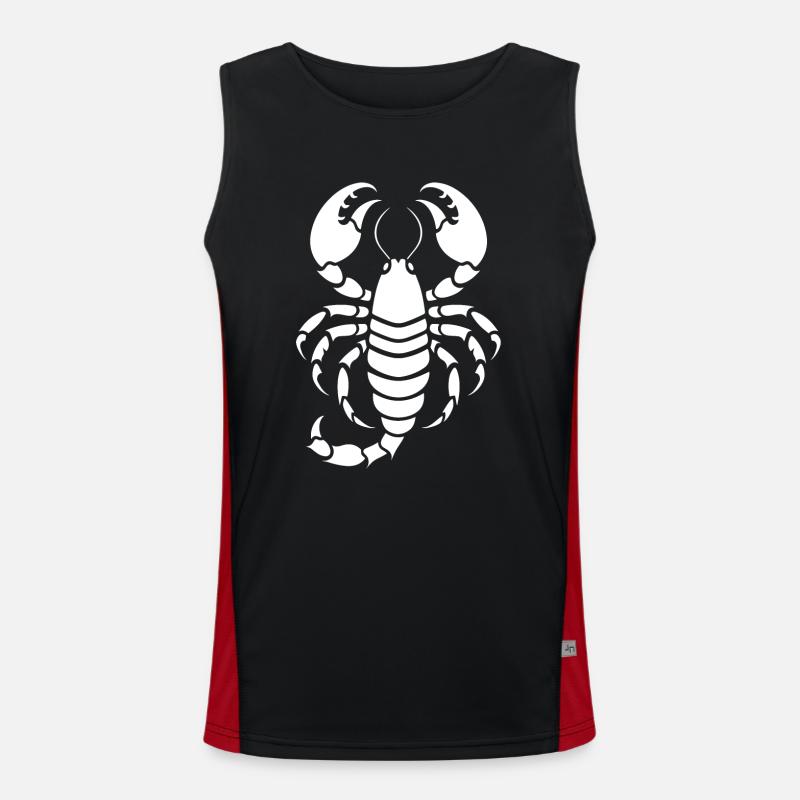 Skorpion Funktionelles Kontrast-Tank Top für Männer 