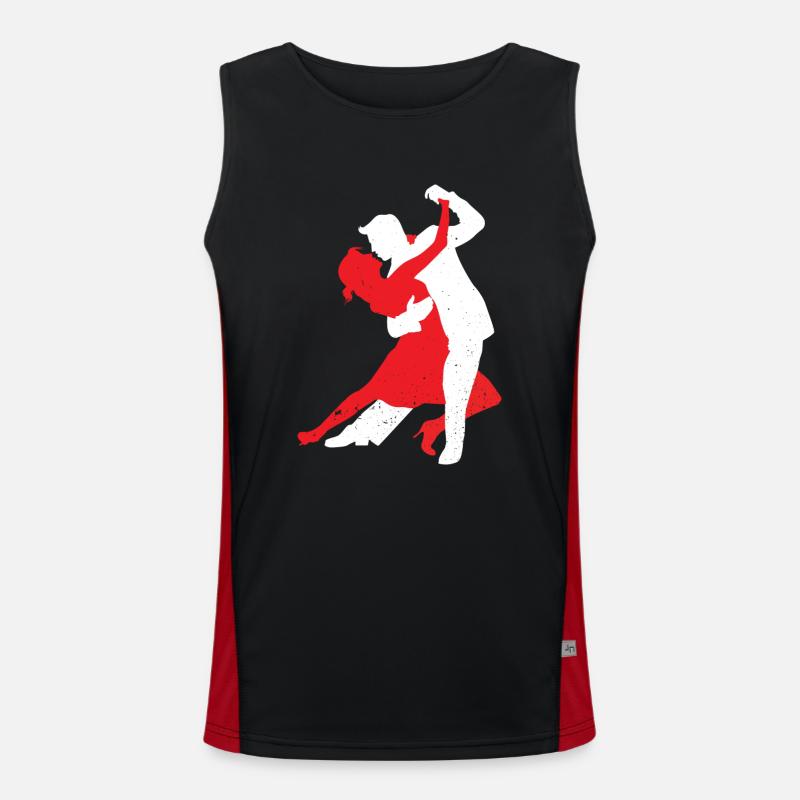 Danse Silhouette Couple Danse Romantique Danse Débardeur respirant contrasté Homme 