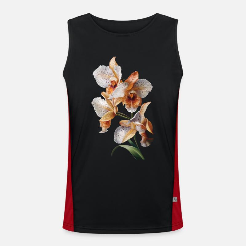Orchidee Funktionelles Kontrast-Tank Top für Männer 