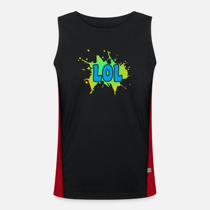 LOL Funktionelles Kontrast-Tank Top für Männer 