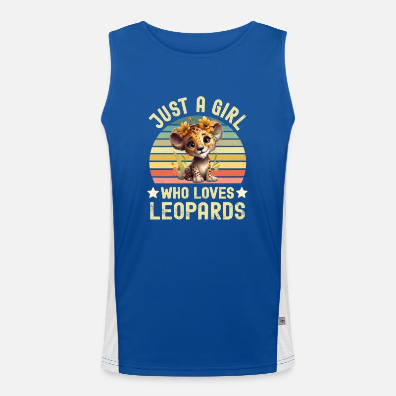 Leopard Men's Functional Contrast Tank Top 