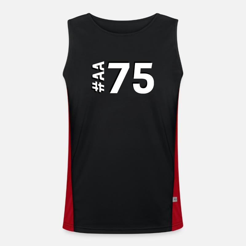 Nr. AA75 Funktionelles Kontrast-Tank Top für Männer 
