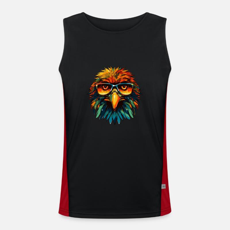 Portrait Tête D’aigle Cool Débardeur respirant contrasté Homme 