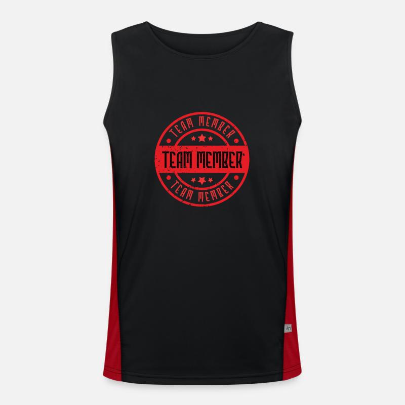 Team Mitglied Funktionelles Kontrast-Tank Top für Männer 