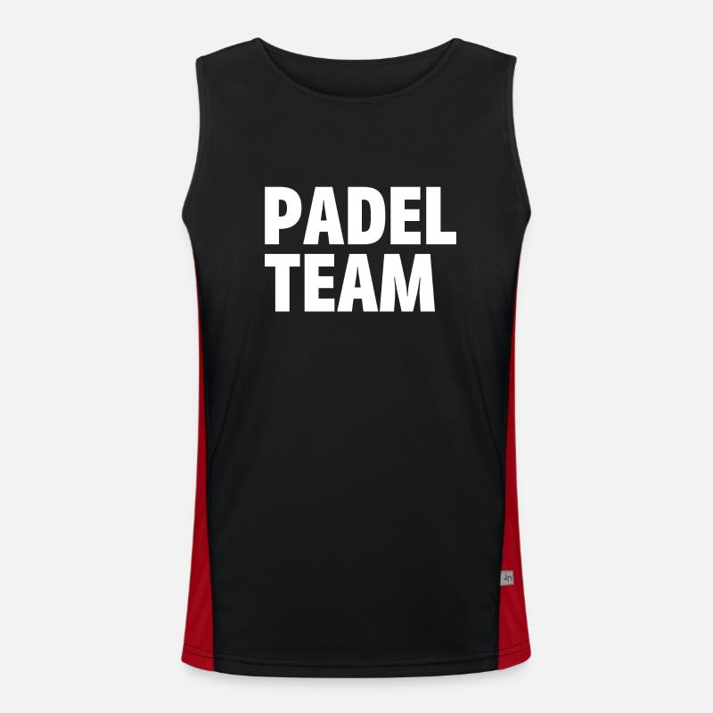 Padel Mannschaft Funktionelles Kontrast-Tank Top für Männer 