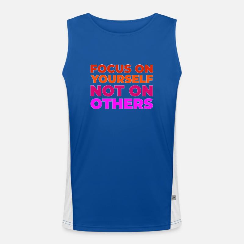 Focus on yourself Men's Functional Contrast Tank Top 