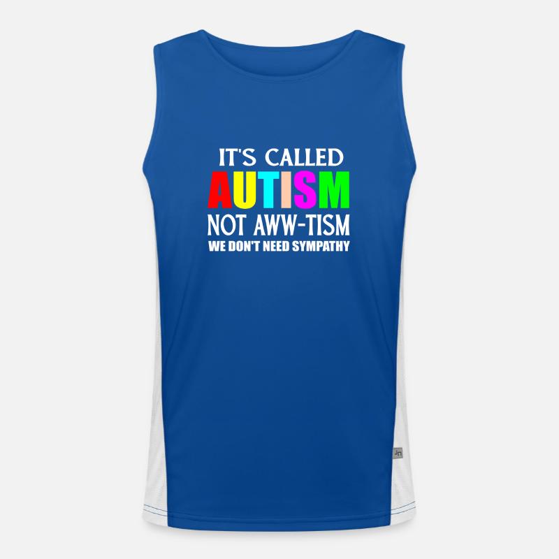 Zitat von Autismus Funktionelles Kontrast-Tank Top für Männer 