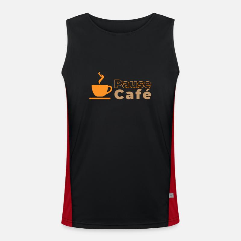 Pause café Débardeur respirant contrasté Homme 