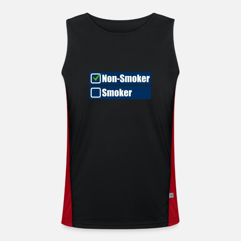Non Smoker Men's Functional Contrast Tank Top 