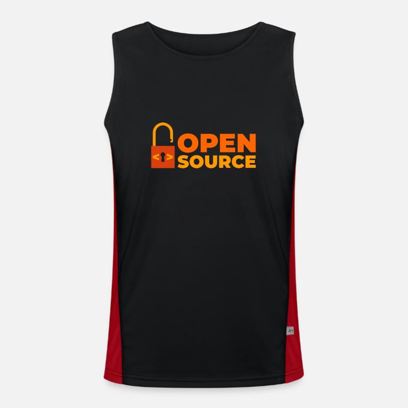 Quelloffen Funktionelles Kontrast-Tank Top für Männer 