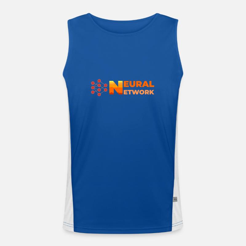 Neural network Men's Functional Contrast Tank Top 