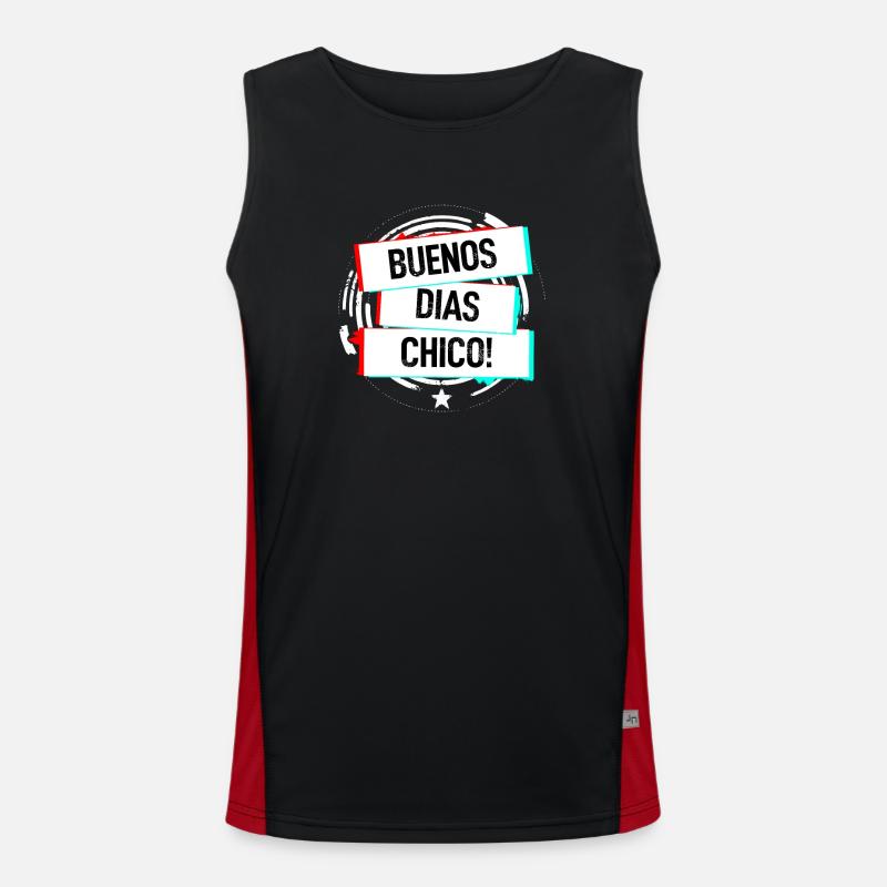 Buenos Dias Chico! Funktionelles Kontrast-Tank Top für Männer 