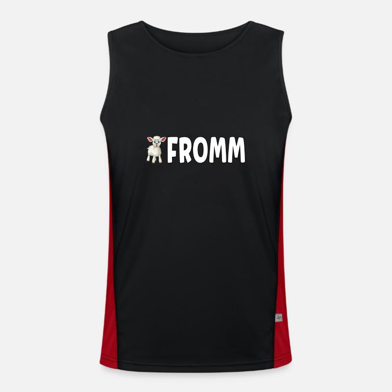 Lammfromm - Du bist unschuldig. IMMER! Funktionelles Kontrast-Tank Top für Männer 