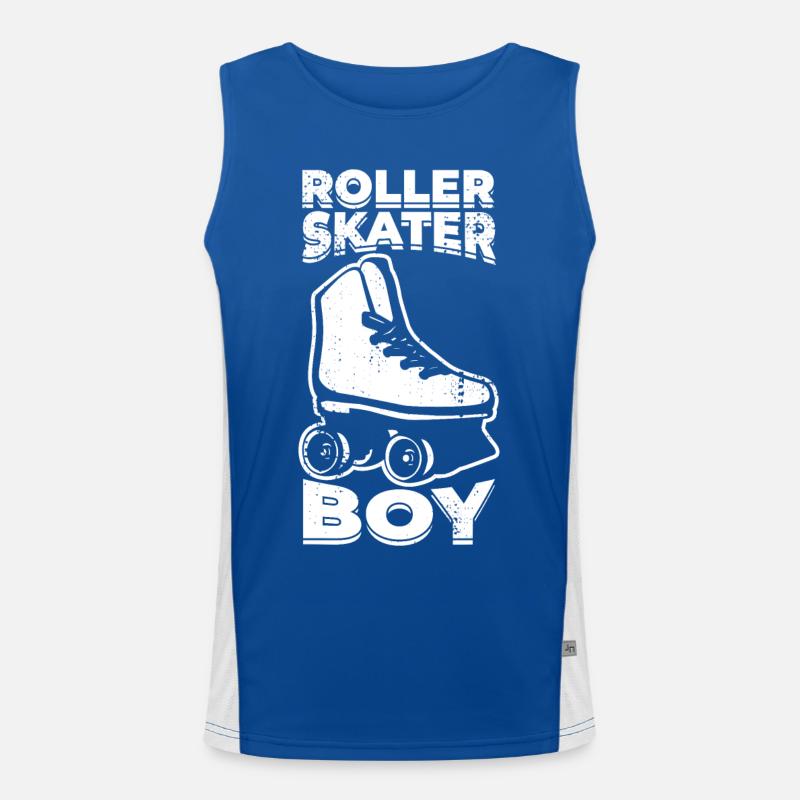 Roller Skater Boy Men's Functional Contrast Tank Top 