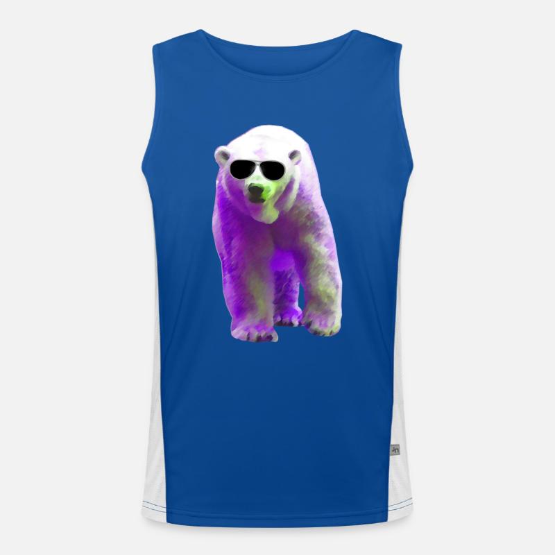 Polar Bear - Eisbär Funktionelles Kontrast-Tank Top für Männer 