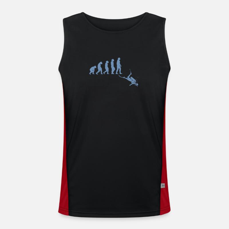 Taucher Evolution Tshirt Funktionelles Kontrast-Tank Top für Männer 