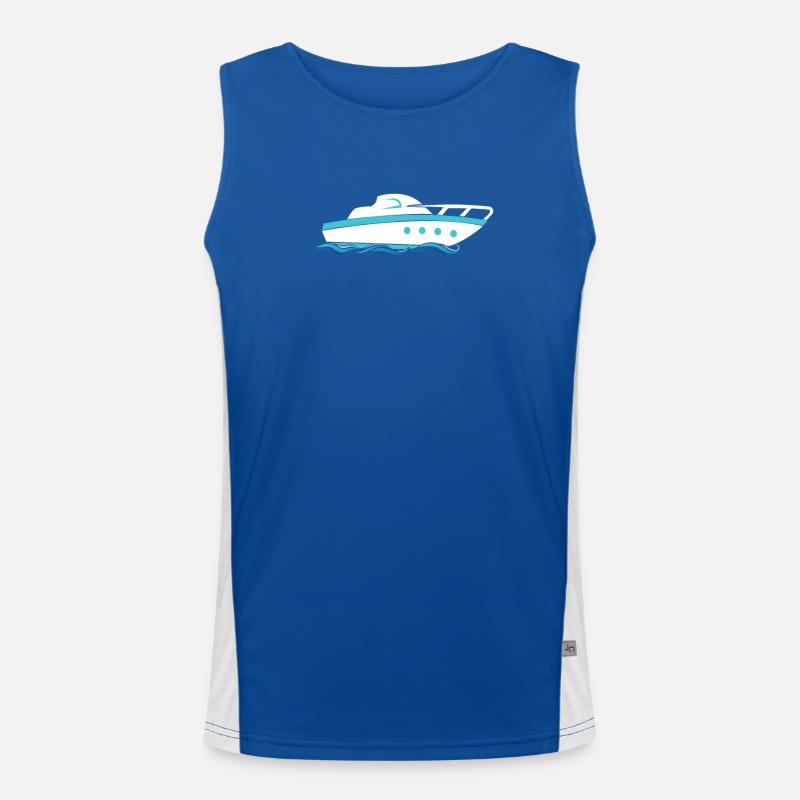 Motorboot Design für Motorbootfahrer Funktionelles Kontrast-Tank Top für Männer 