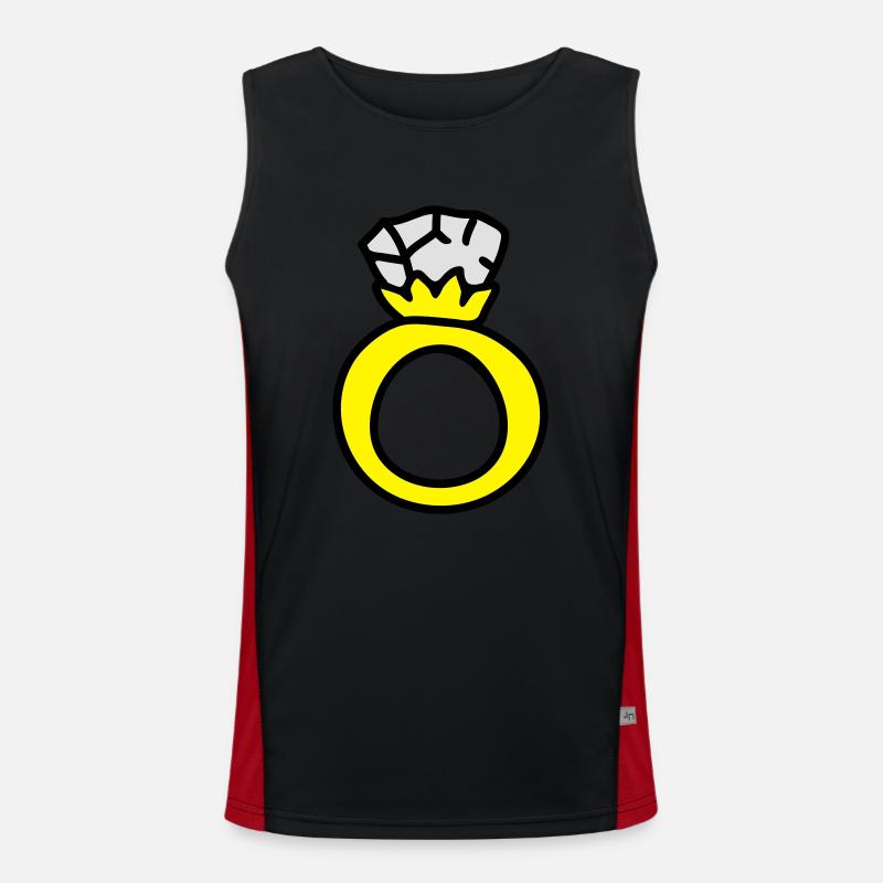 Ring - Ehering 3 Funktionelles Kontrast-Tank Top für Männer 