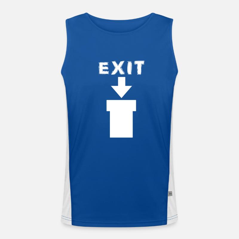 Exit Comic Retro Design Débardeur respirant contrasté Homme 