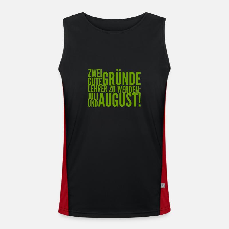 Sommerferien Funktionelles Kontrast-Tank Top für Männer 