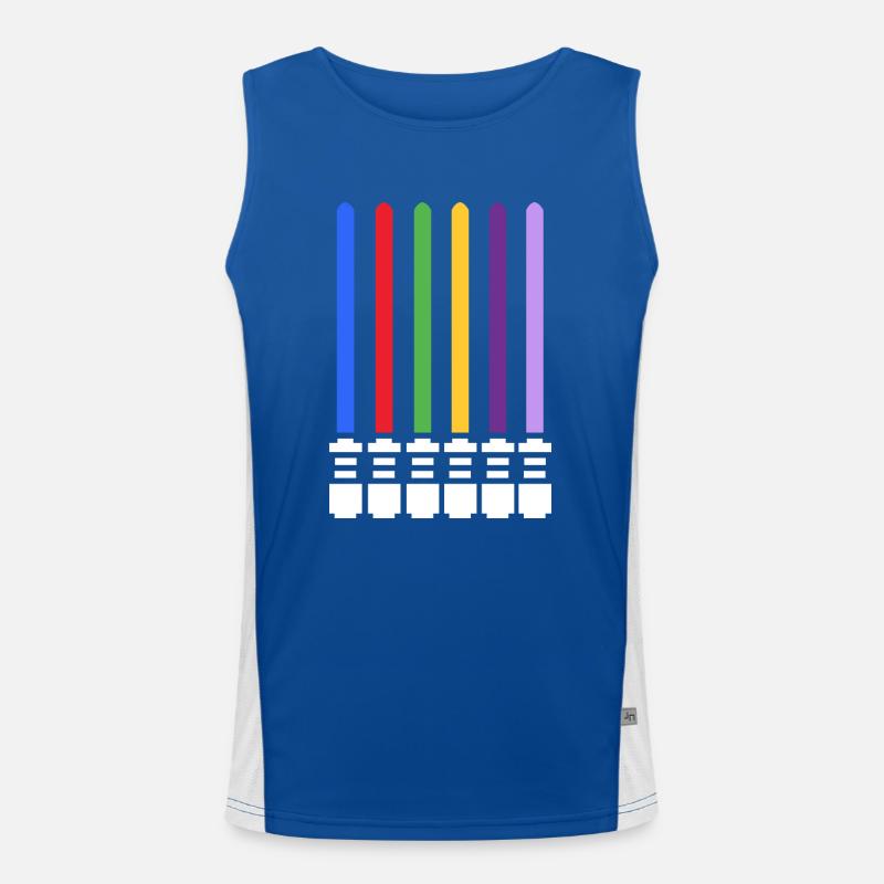 Lichtschwert Funktionelles Kontrast-Tank Top für Männer 