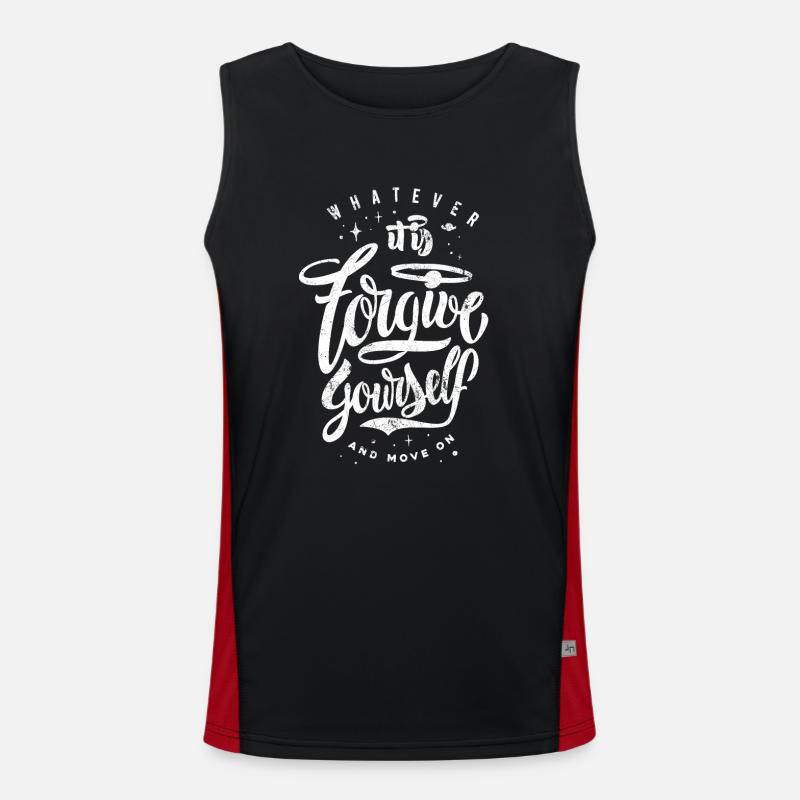 SENSE FURTHER FORWARD HIGHER RISERS DRIVE MOTIFS Men's Functional Contrast Tank Top 