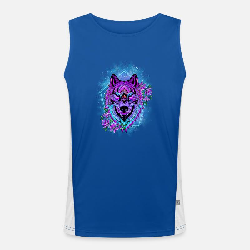 MAGIC WOLF Men's Functional Contrast Tank Top 