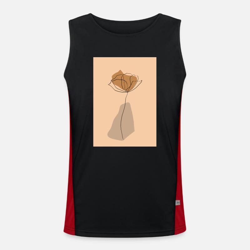 Fleurs minimum Débardeur respirant contrasté Homme 
