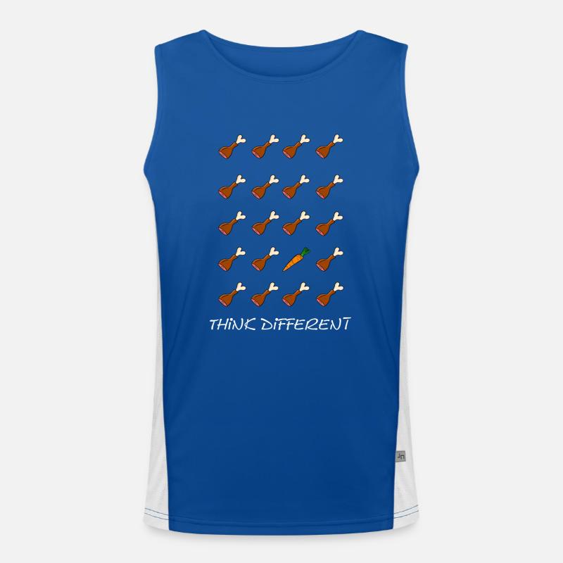 Think different Funktionelles Kontrast-Tank Top für Männer 
