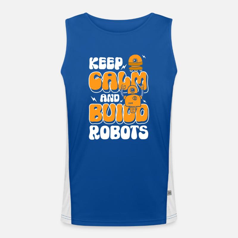 Robot Electrics Toys Robotics Men's Functional Contrast Tank Top 