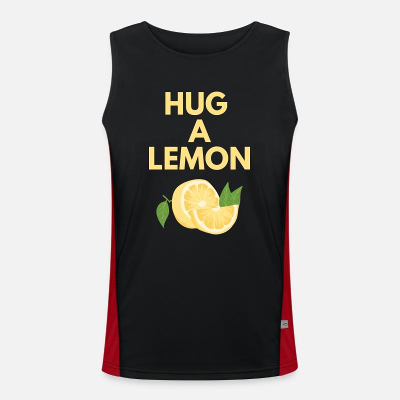 HUG A LEMON Men's Functional Contrast Tank Top 