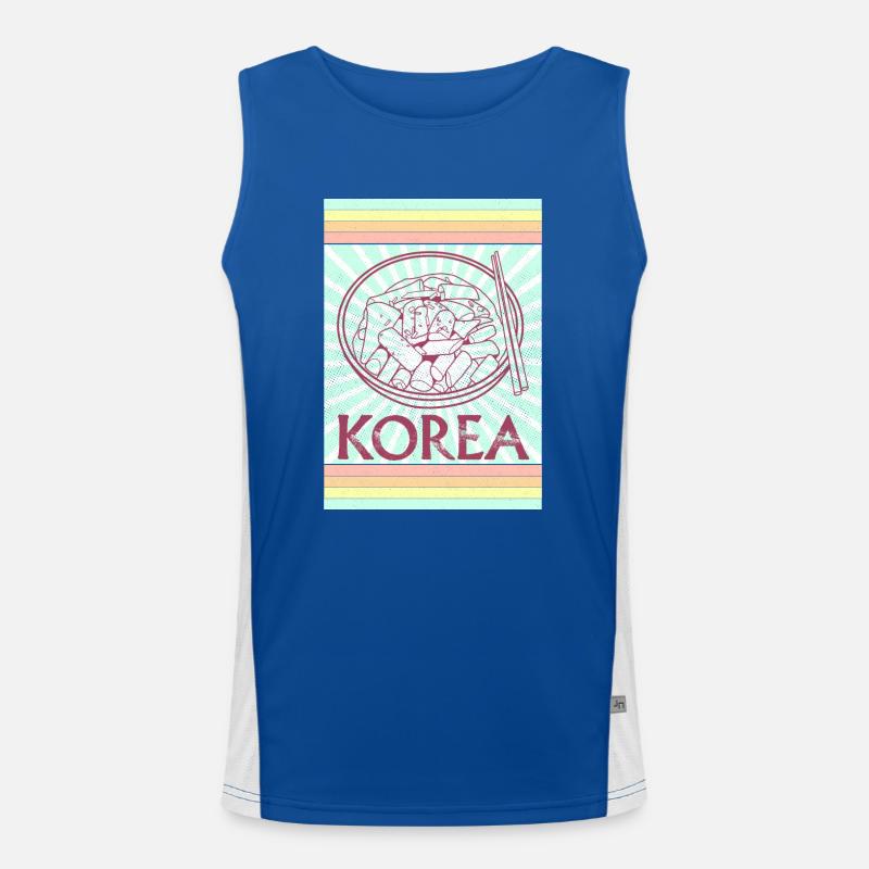 Cuisine coréenne Bibimbap Plat Ramen Riz Débardeur respirant contrasté Homme 